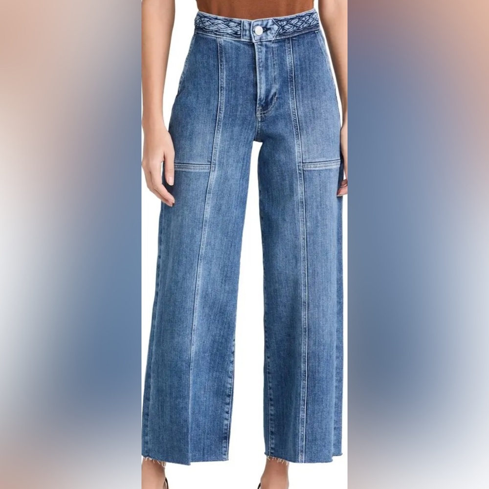Frame Denim Classic Blue Wide Leg Jeans